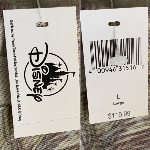 Disneyland Resort Spirit Jersey Shirt Jacket Tropical Palm Button Down Shacket L - Picture 10 of 12